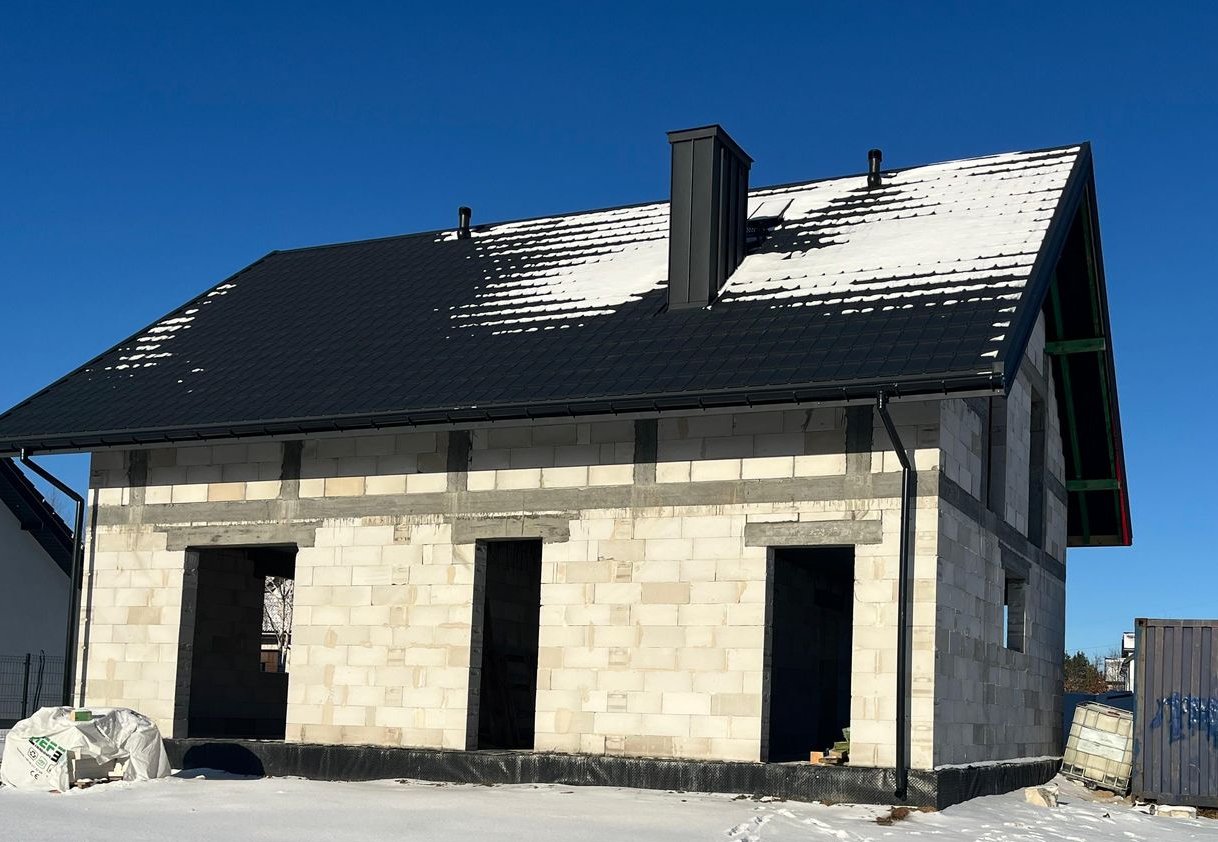 * Dom – klasyczna bryła – Nowe Aleksandrowo – stan surowy zamknięty*