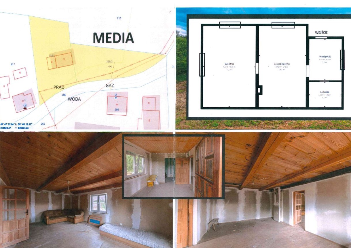 Dom na sprzedaż - 17 arów, blisko Jeziora Rożnowskiego