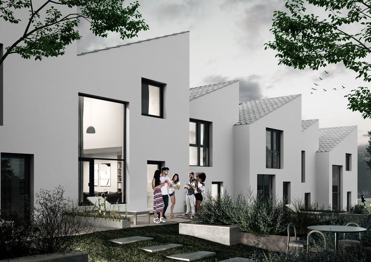 Nowoczesny dom z 3 sypialniami w zabudowie szeregowej