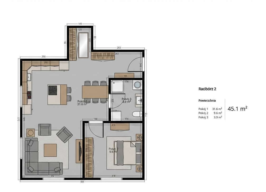 PROMOCJA | NOWE | 2 POK | 44,3 M2
