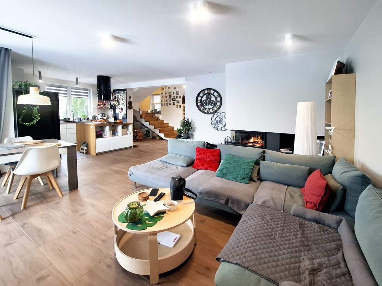 Przestrzeń domu zaprojektowana z myślą o komforcie.