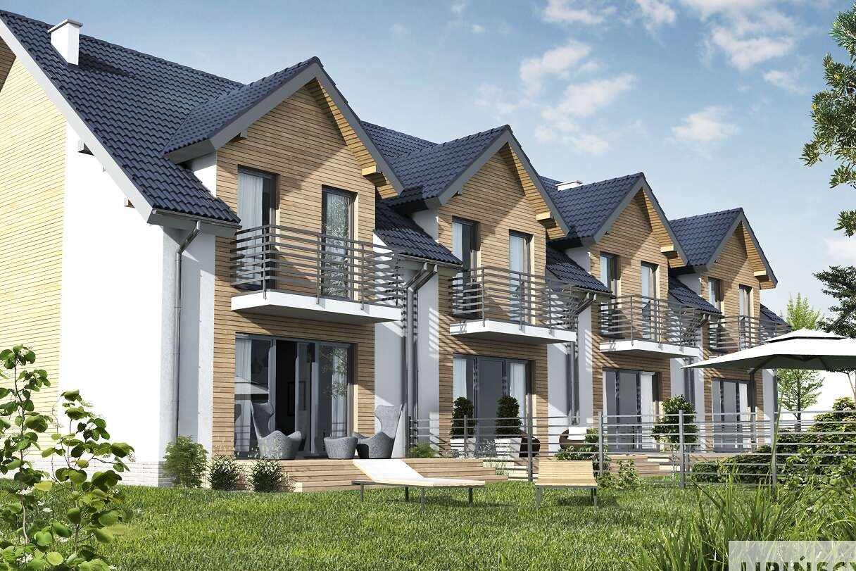 Szereg w Miękini w bezpośrednim sąsiedztwie lasu!