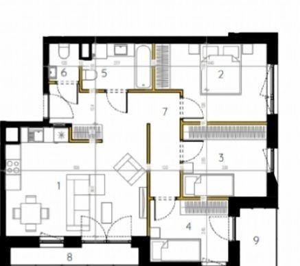 Luksusowy apartament 73 m² w sercu Łodzi