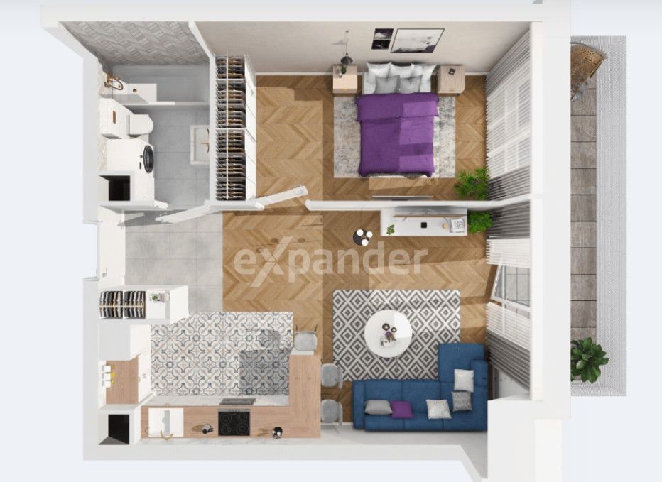 Słoneczne mieszkanie 44m2 + poddasz do adaptacji.