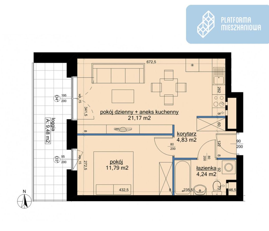 2 pokoje, Winogrady / 0% prowizji!