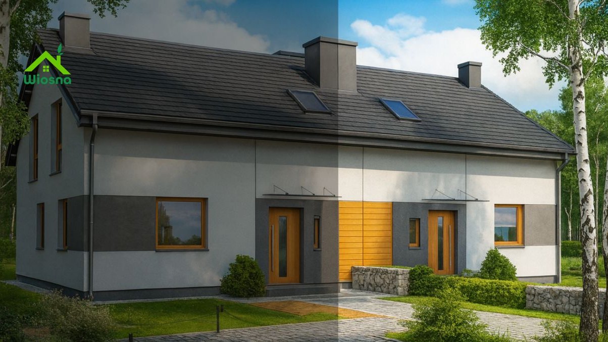 Nowy Rodzinny Dom w zabudowie bliźniaczej (Prawa strona) - Dobra Cena!