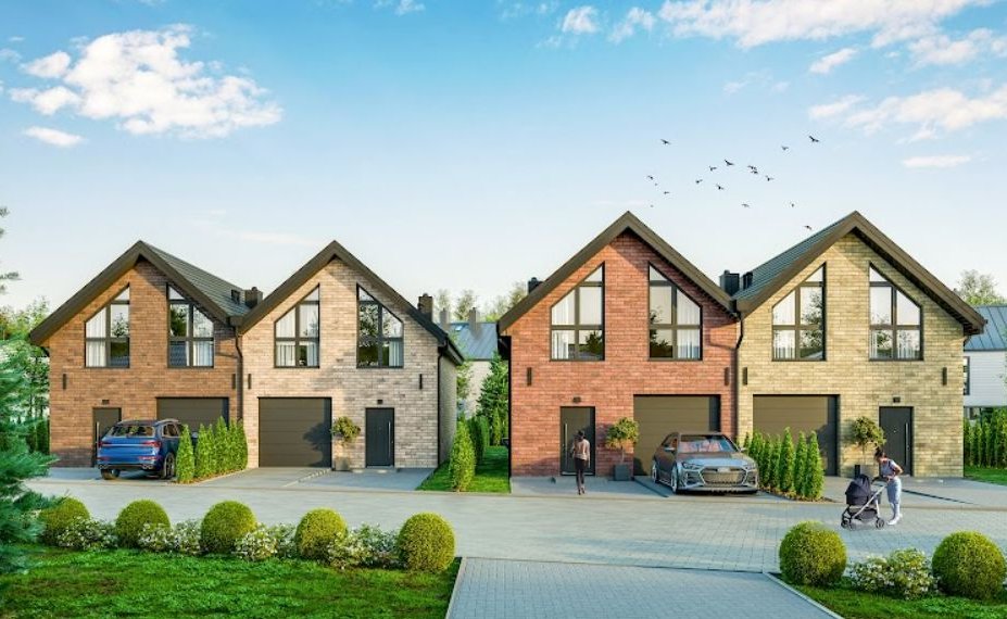 Stylowe domy w Dobrzykowicach! bez pozwolenia MSWiA