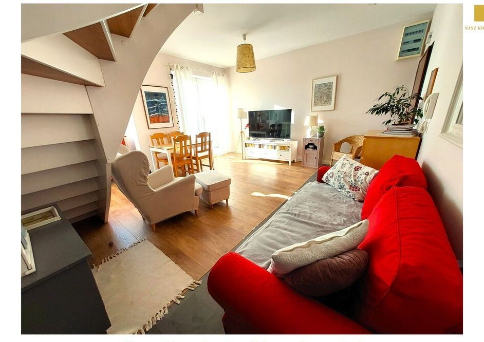 Słoneczne dwupoziomowe mieszkanie z tarasem. 0% p.