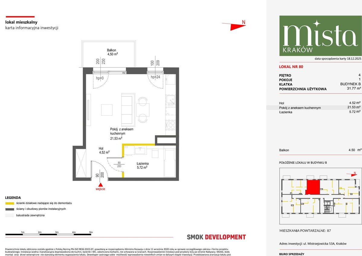 1-pokojowe mieszkanie 31m2 + balkon Bez Prowizji