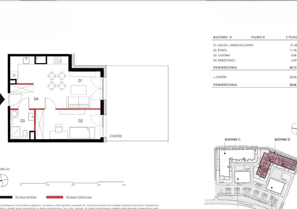 Szybki Termin | 2pok.40m2 z Dużym Ogródkiem 28m2 i Tarasem | Tram 2min