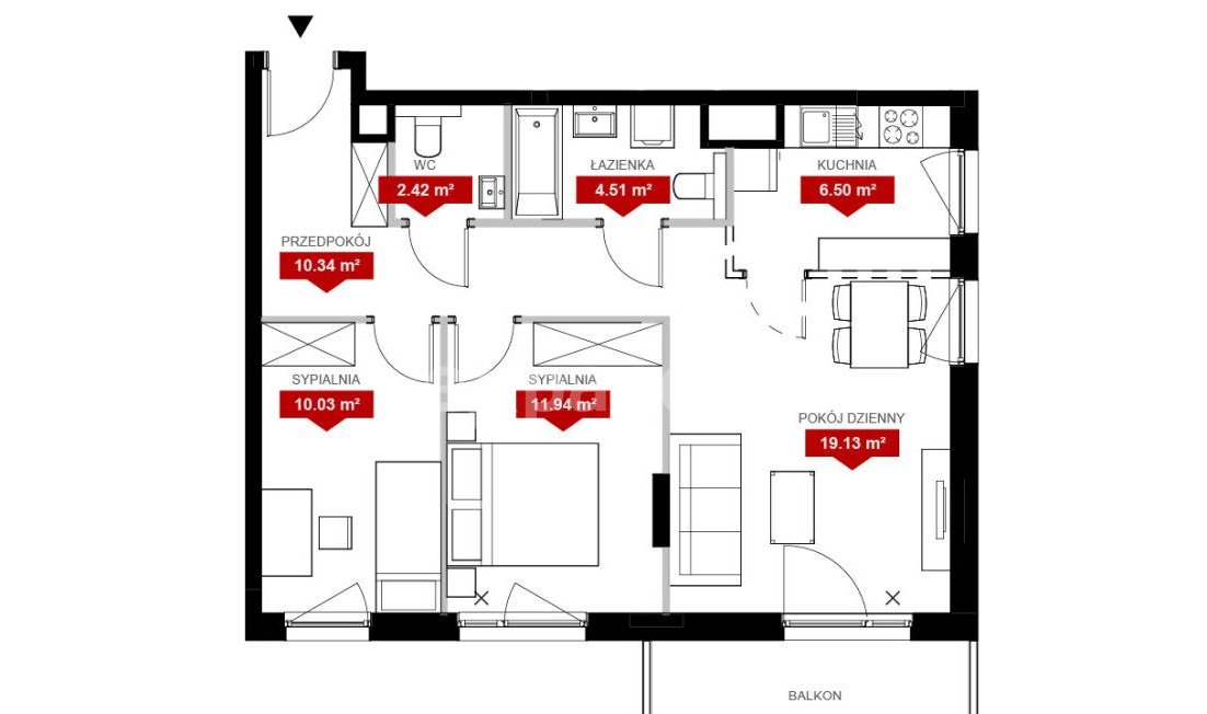 Apartament 3 Pokojowy Osobna Kuchnia Jeżyce