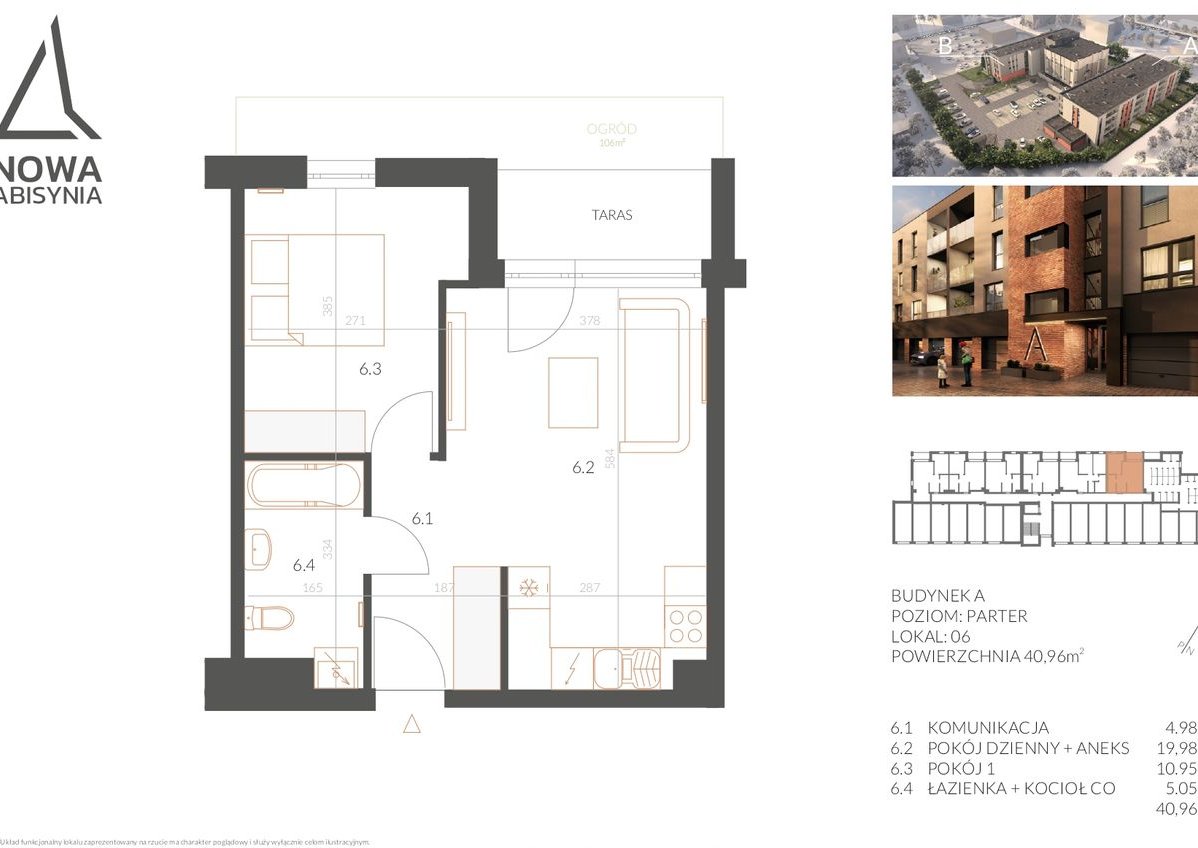 NOWA ABISYNIA |A.06-z ogródkiem 106m2