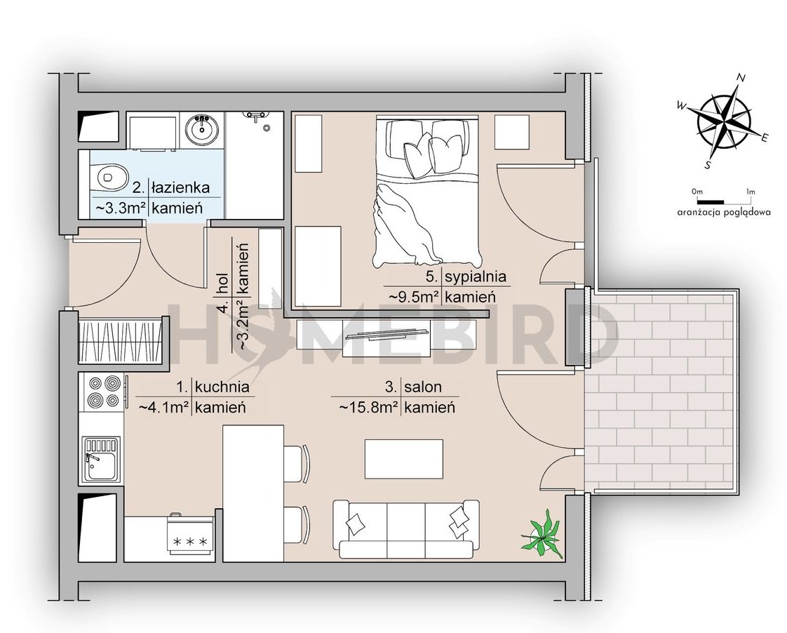 Kompaktowe mieszkanie w inwestycji Mennica Residence