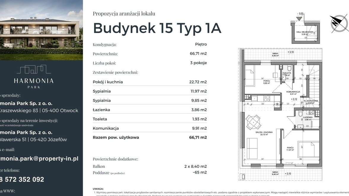 Przedsprzedaż | Harmonia Park | Nowe mieszkanie | Bezczynszowe