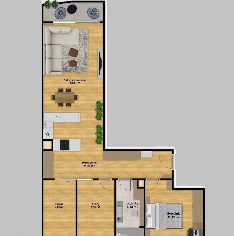 Bezpośrednio - Stara Krowodrza, 4 pokoje, wykończone, widok na park