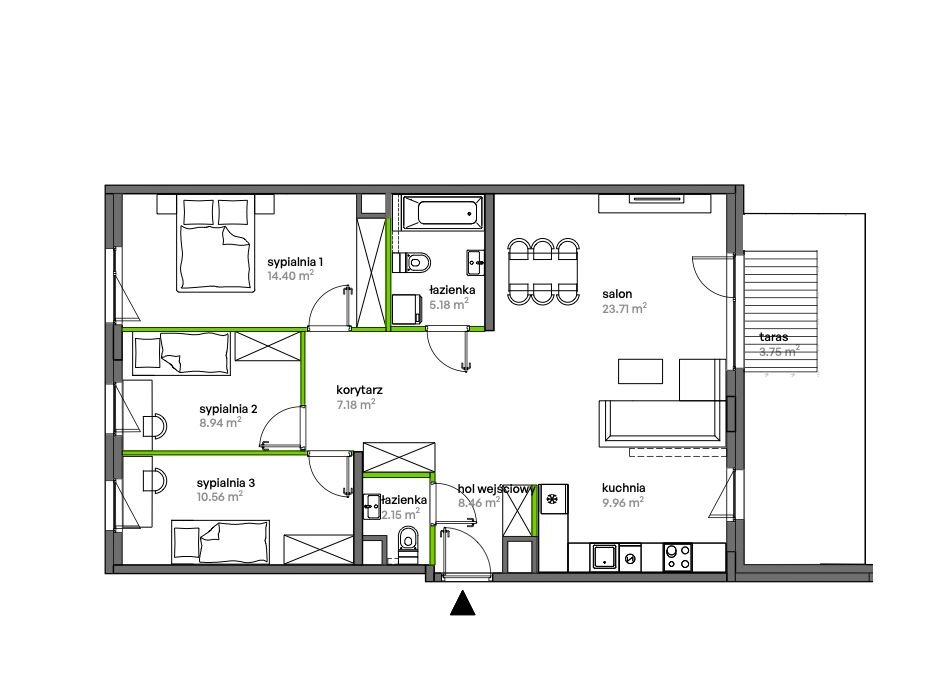GOTOWY apartament 4/5 pokoi - zapraszam do obejrzenia na żywo!