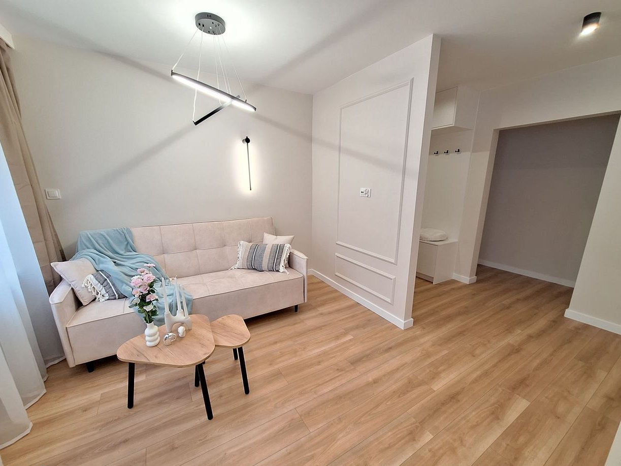 Nowoczesne mieszkanie z ogródkiem