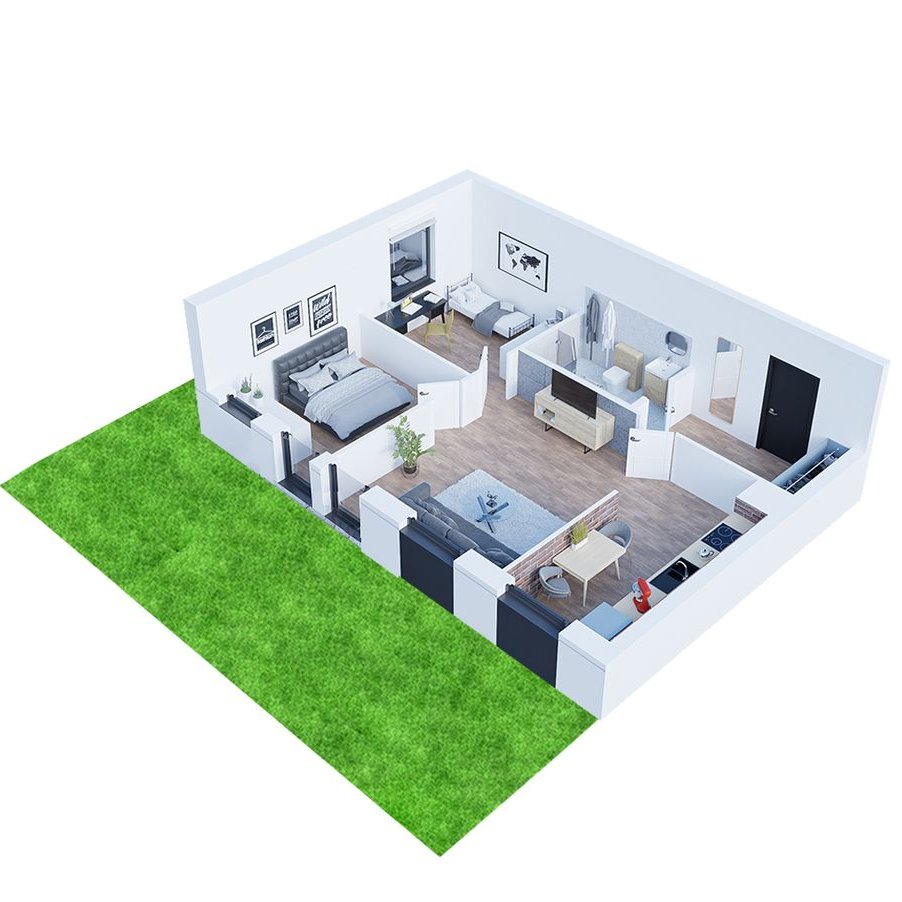 Mieszkanie z balkonem| Osiedle Tulipanova | Kobylin | 53,01 m² | winda