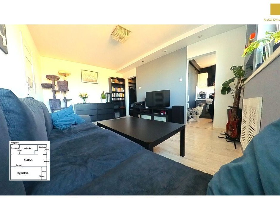 Przytulne mieszkanie z loggią przy Parku Podolskim