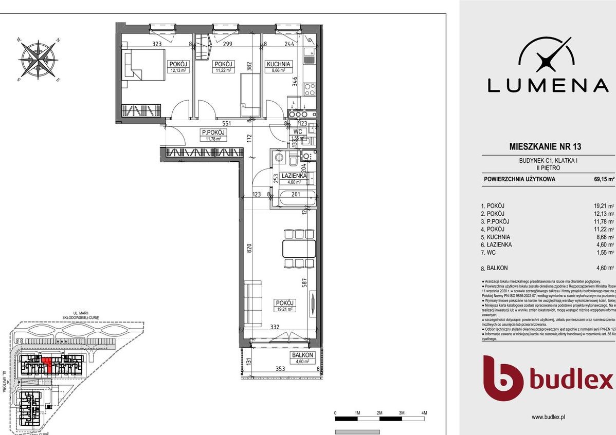 3-pokojowe mieszkanie 69m2 + balkon Bezpośrednio