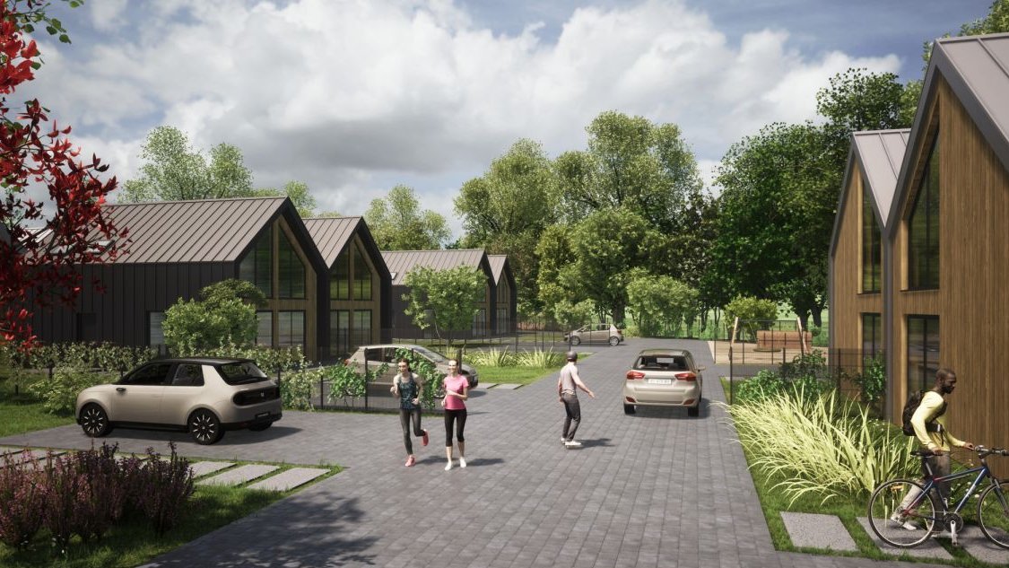 Domy całoroczne nad jeziorem Niesłysz, Przełazy