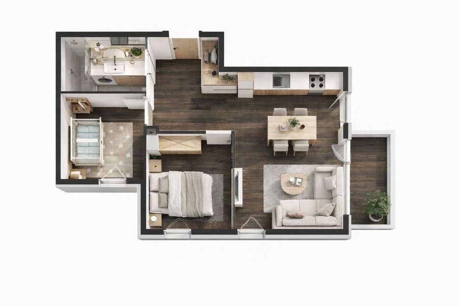 Promocja Narożne 3 pokoje na południe