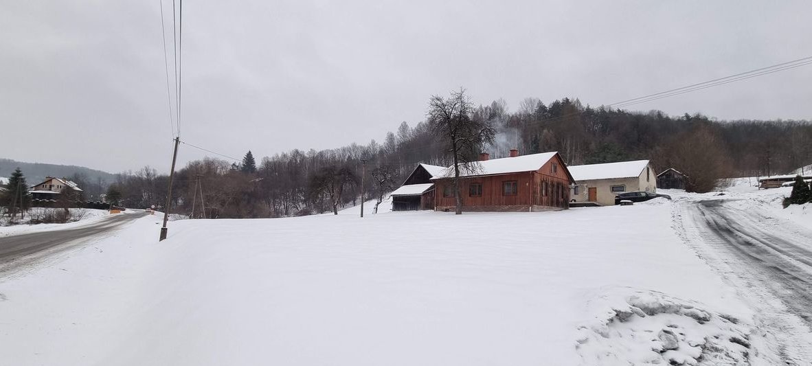 Gospodarstwo rolne - dom + grunty orne, pastwiska, lasy