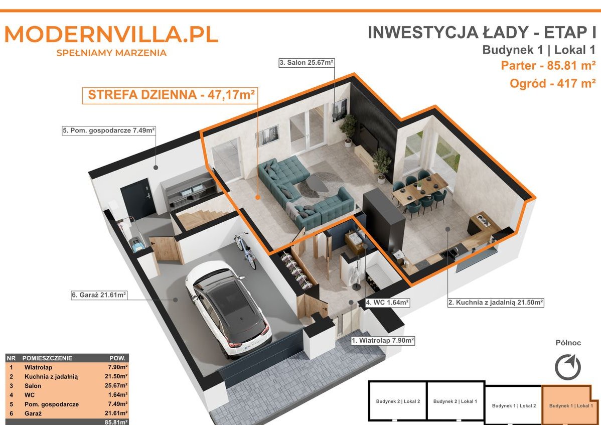 Komfortowy dom z bardzo dużym ogrodem