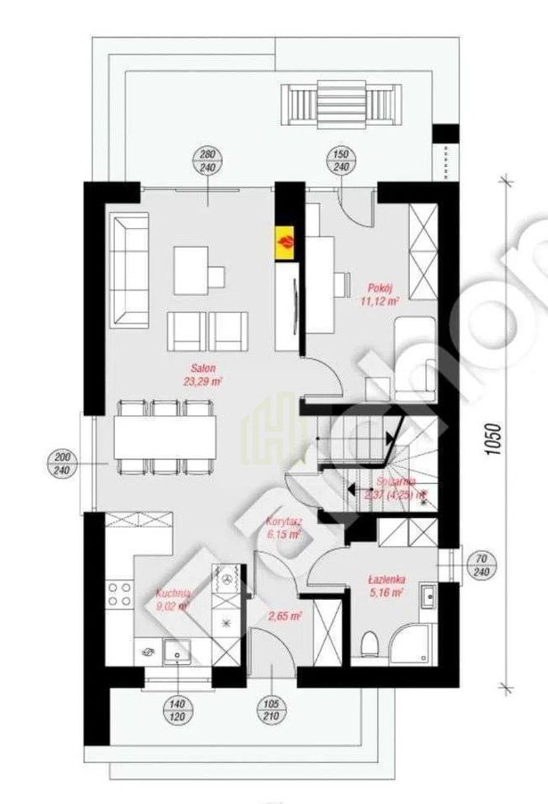 Nowoczesny dom 123 m² na działce 1000 m² | Chylice