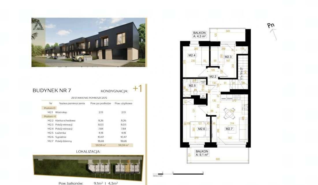 4 Pokoje | Klimatyzacja i Rolety Zew. W Cenie