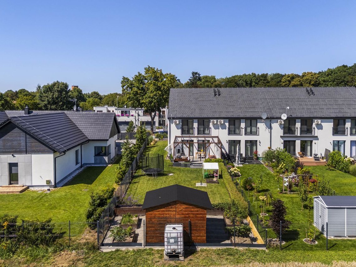 Atrakcyjny, wykończony bliźniak w gm. Kobierzyce