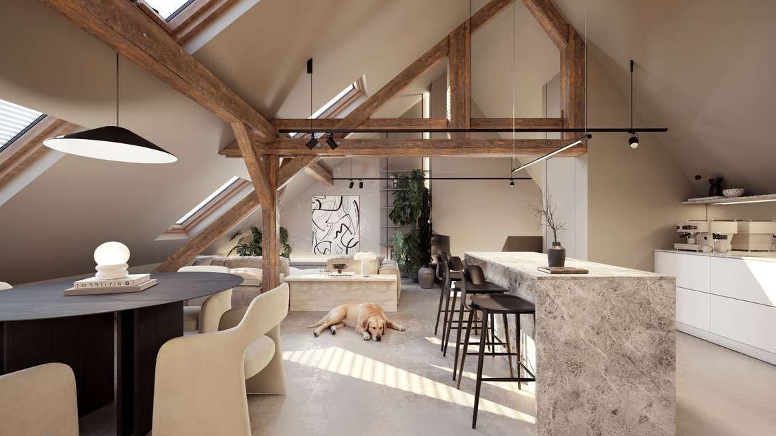 Niesamowite! Wysokość 4,85 m, OSTATNIA kondygnacja, drewniane BELKI