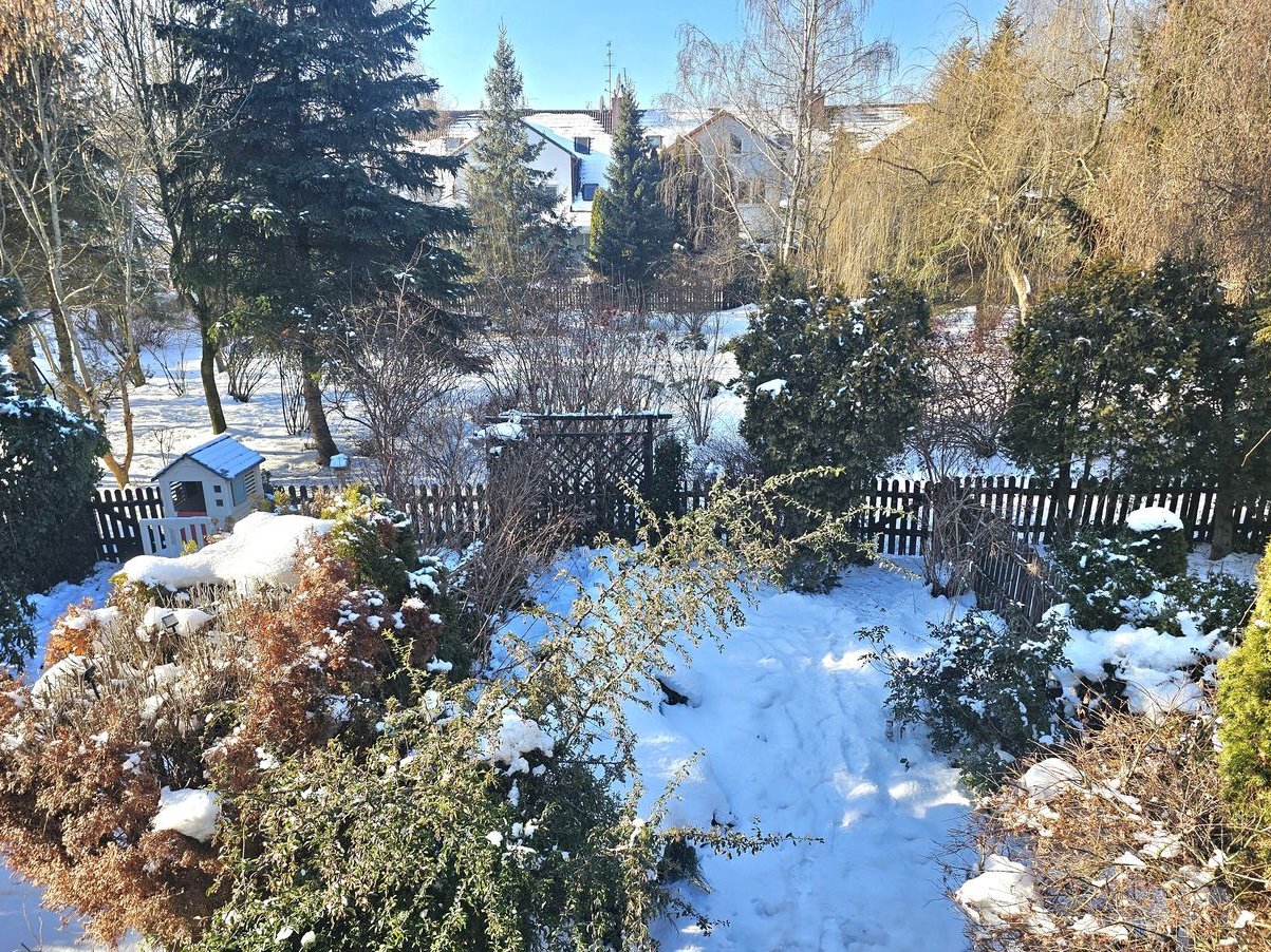 Segment z ogrodem i garażem – Mysiadło, blisko Warszawy