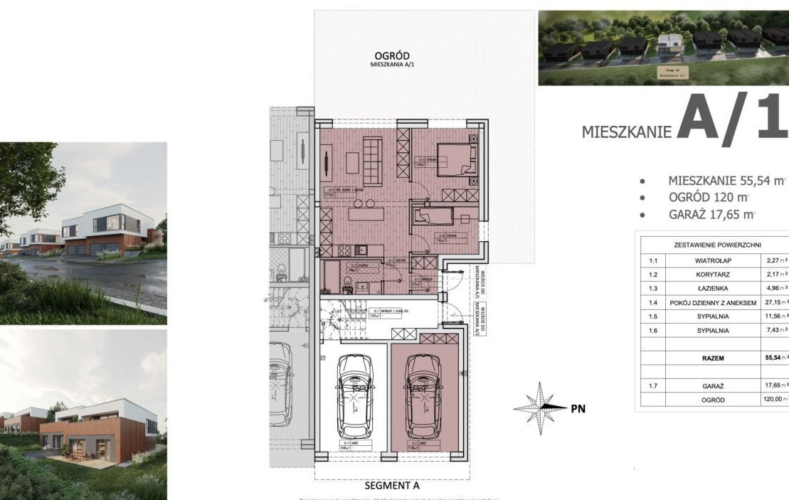 Narożne 3 Pokoje Z Garażem W Bryle + Ogród 120 m²