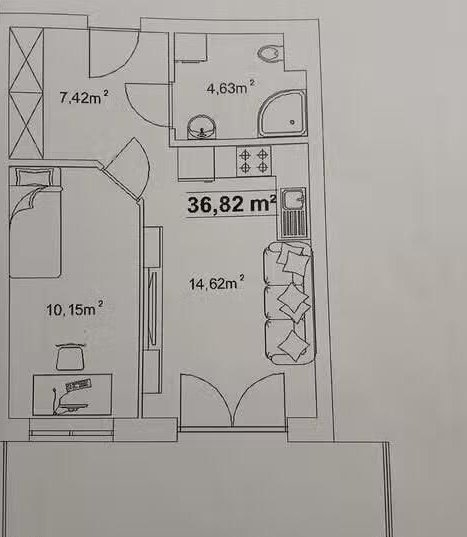 Skawina ul. Słoneczna ⭐ 44m2 / 2 pokoje + balkon + garaż OD ZARAZ