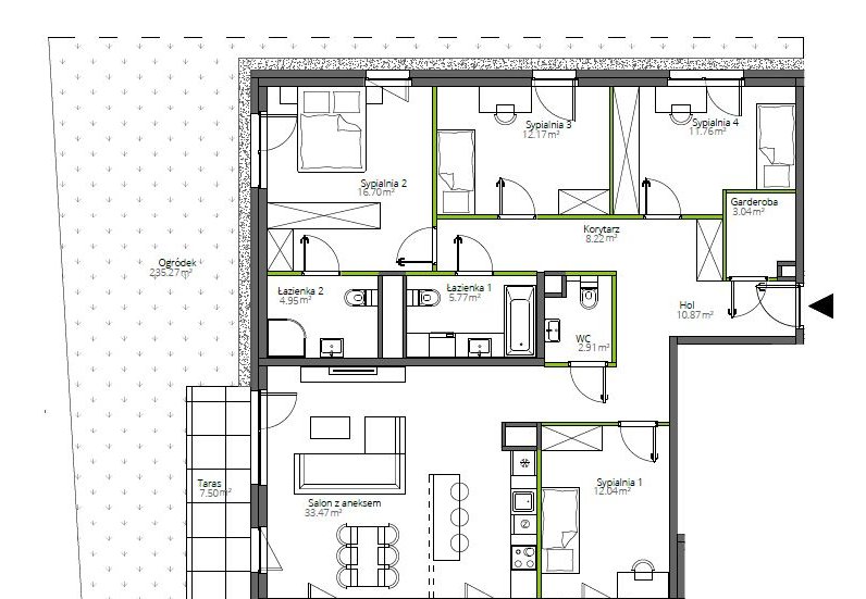 Mieszkanie 5 pokoi | Sypialnia z łazienką | OGROMNY OGRÓD - 235,27 m²!