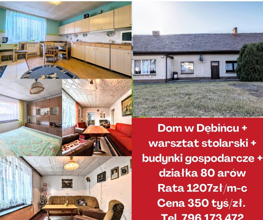 Dom, 130 m², Dębiniec