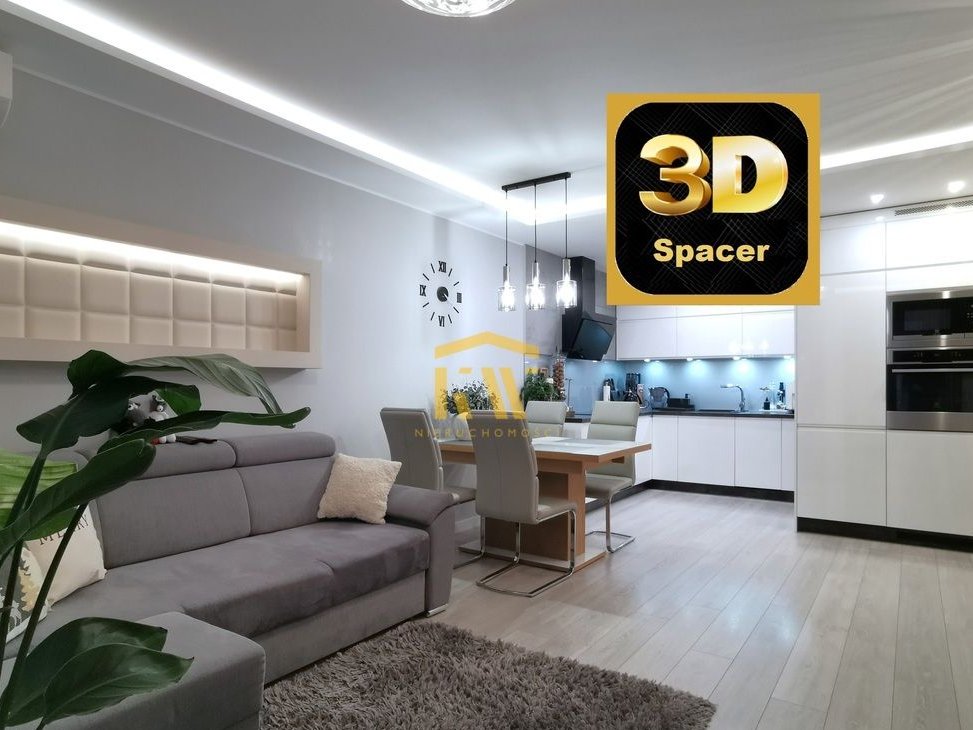 3 pok 62m II piętro z tarasem Wyścigowa Idalin