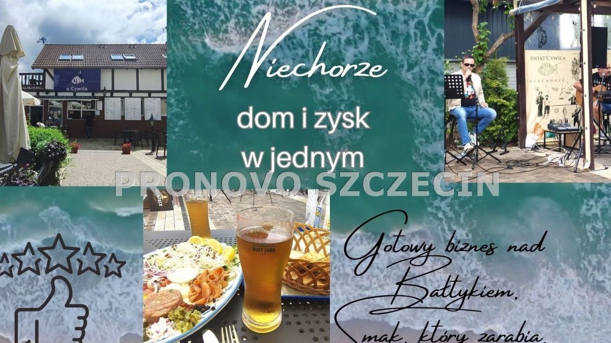 Niechorze,nieruchomość mieszkalno-usług. sprzedaż.