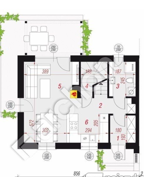 Kliniska Wielkie- Dom pod lasem w stanie dewelope