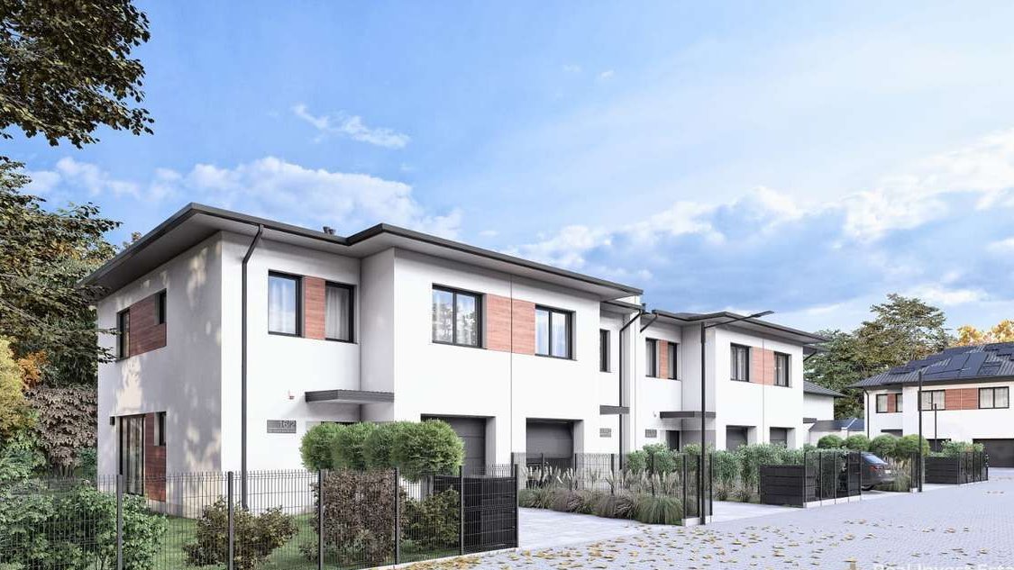 Piękne domy w zabudowie bliźniaczej Kajetany gm. Nadarzyn 2 ETAP