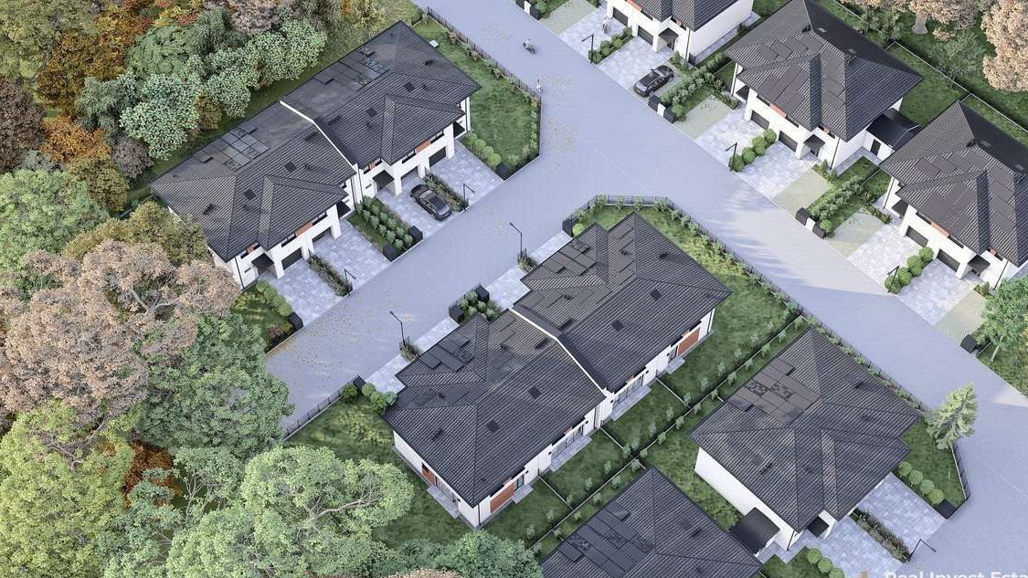 Piękne domy w zabudowie bliźniaczej Kajetany gm. Nadarzyn 2 ETAP