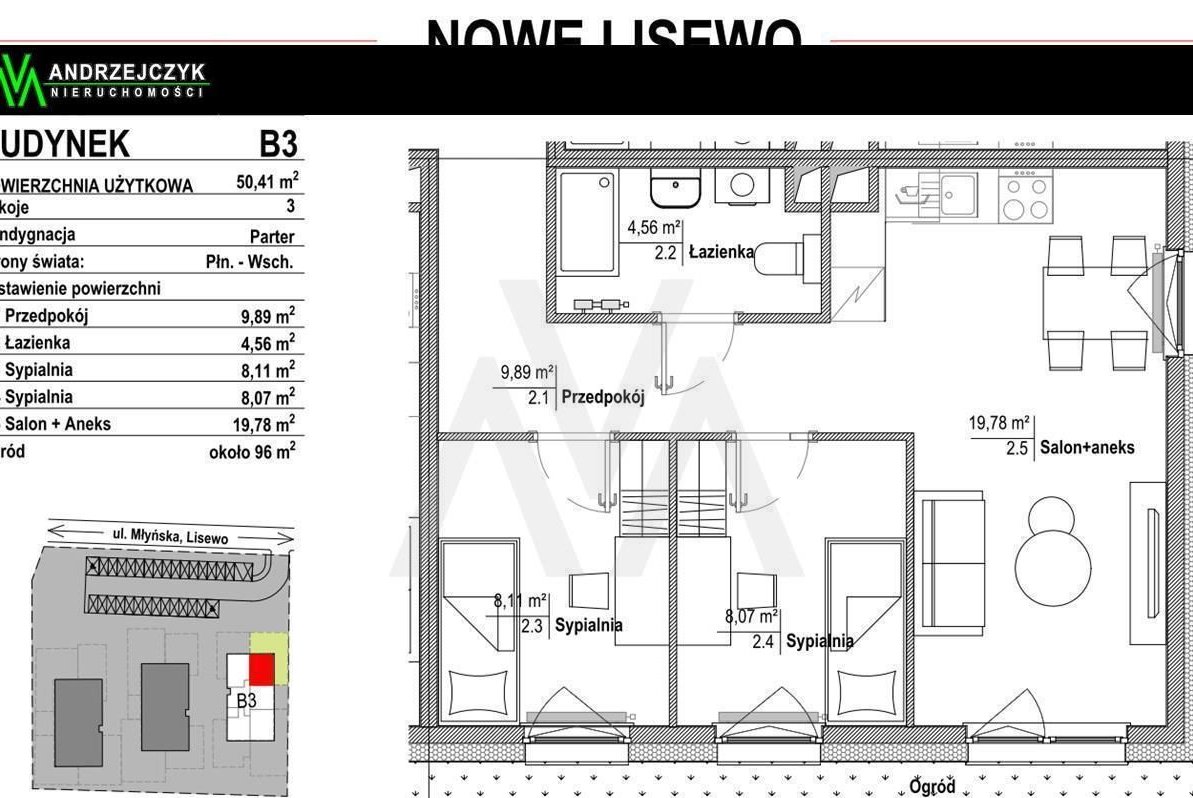 Nowe mieszkanie w Lisewie