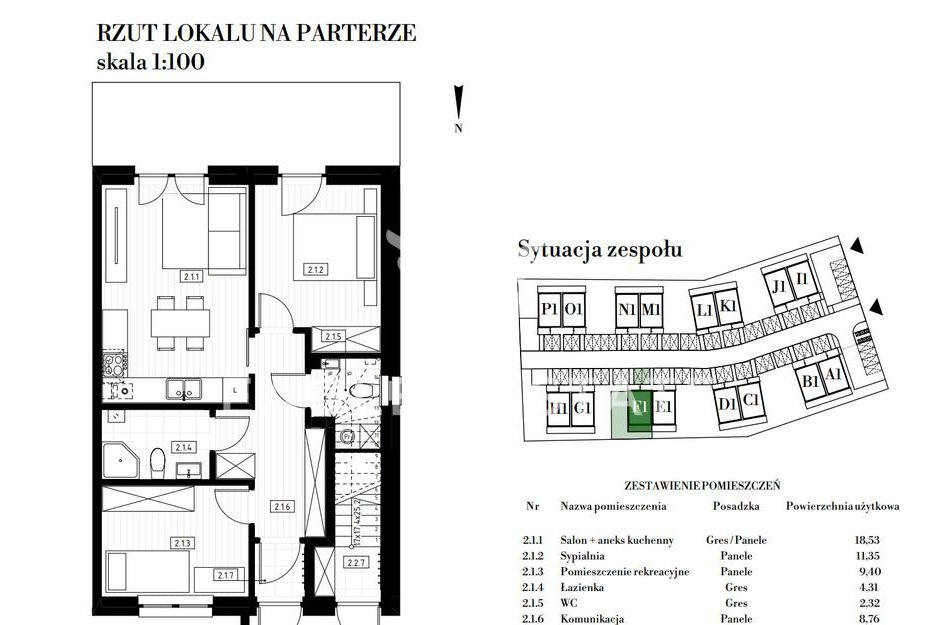 Parterowe 3 pokoje z ogrodem 106 m² | kameralne os