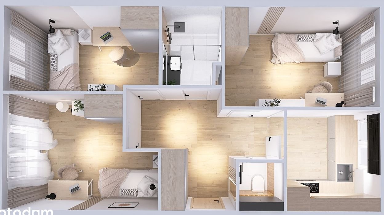 Braniborska: Nowe 3 Pokoje, Meble na Wymiar, 15 min do Rynku, 0% prowi