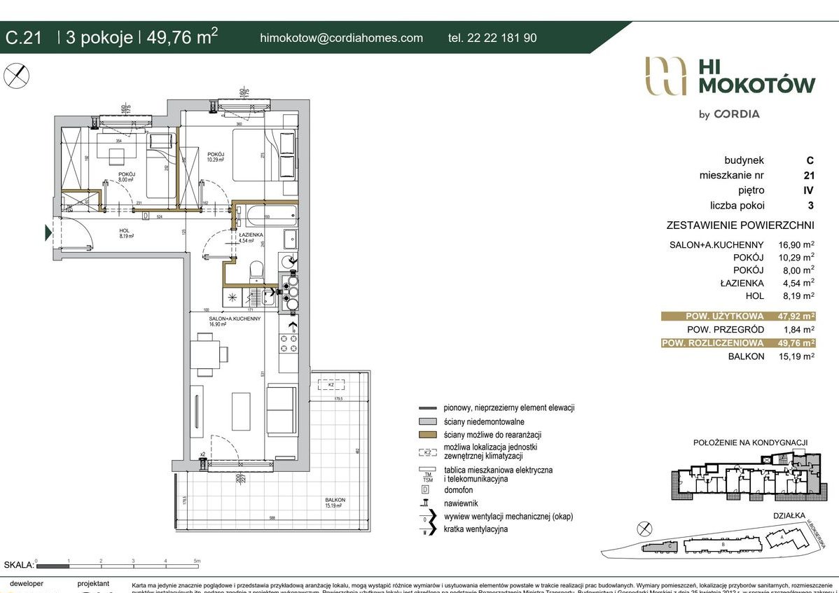 3-pokojowe mieszkanie 47m2 + balkon Bez Prowizji