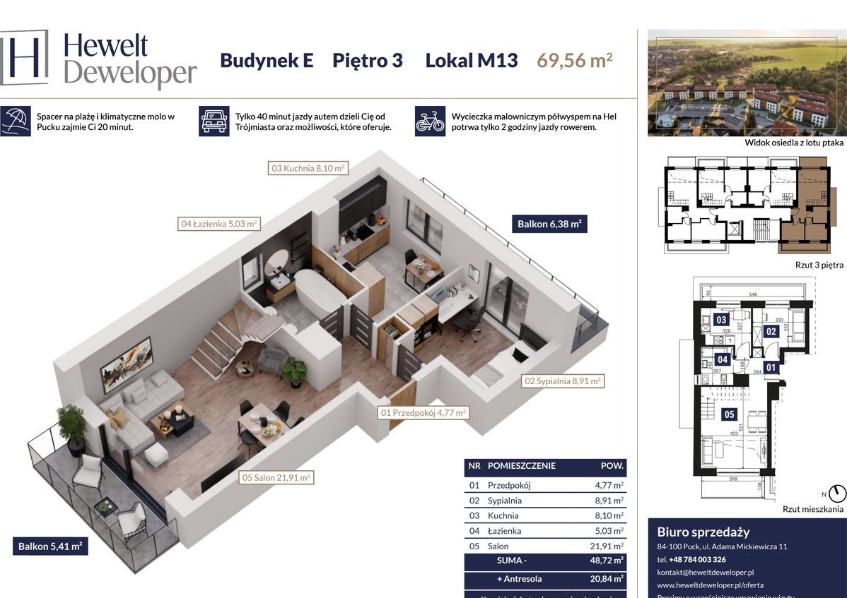 Gotowy na już! Penthouse dwa poziomy - Wiktoria Park III od OL-TRANS