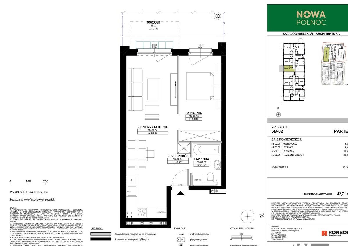2-pokojowe mieszkanie 42m2 Bez Pośredników