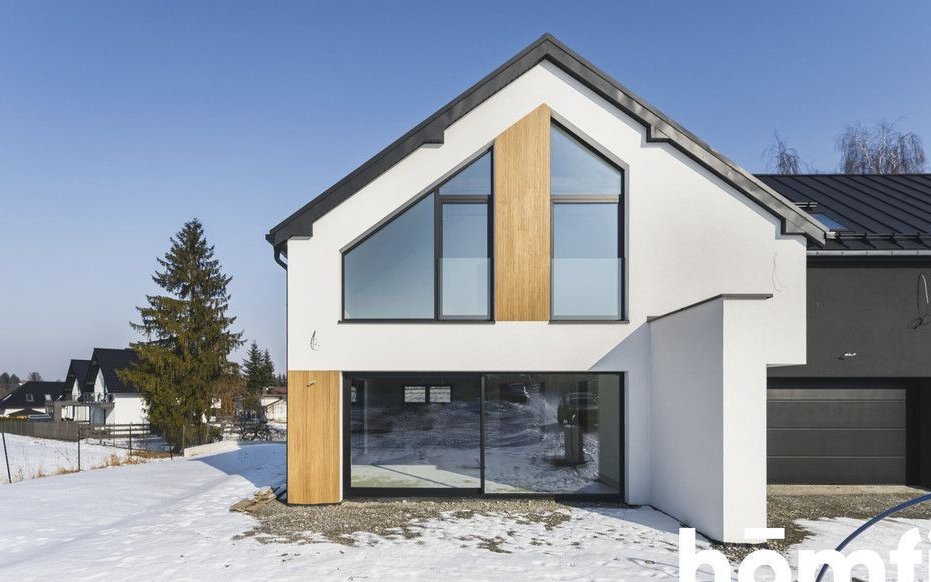 Nowoczesny dom w zabudowie bliźniaczej | Libertów