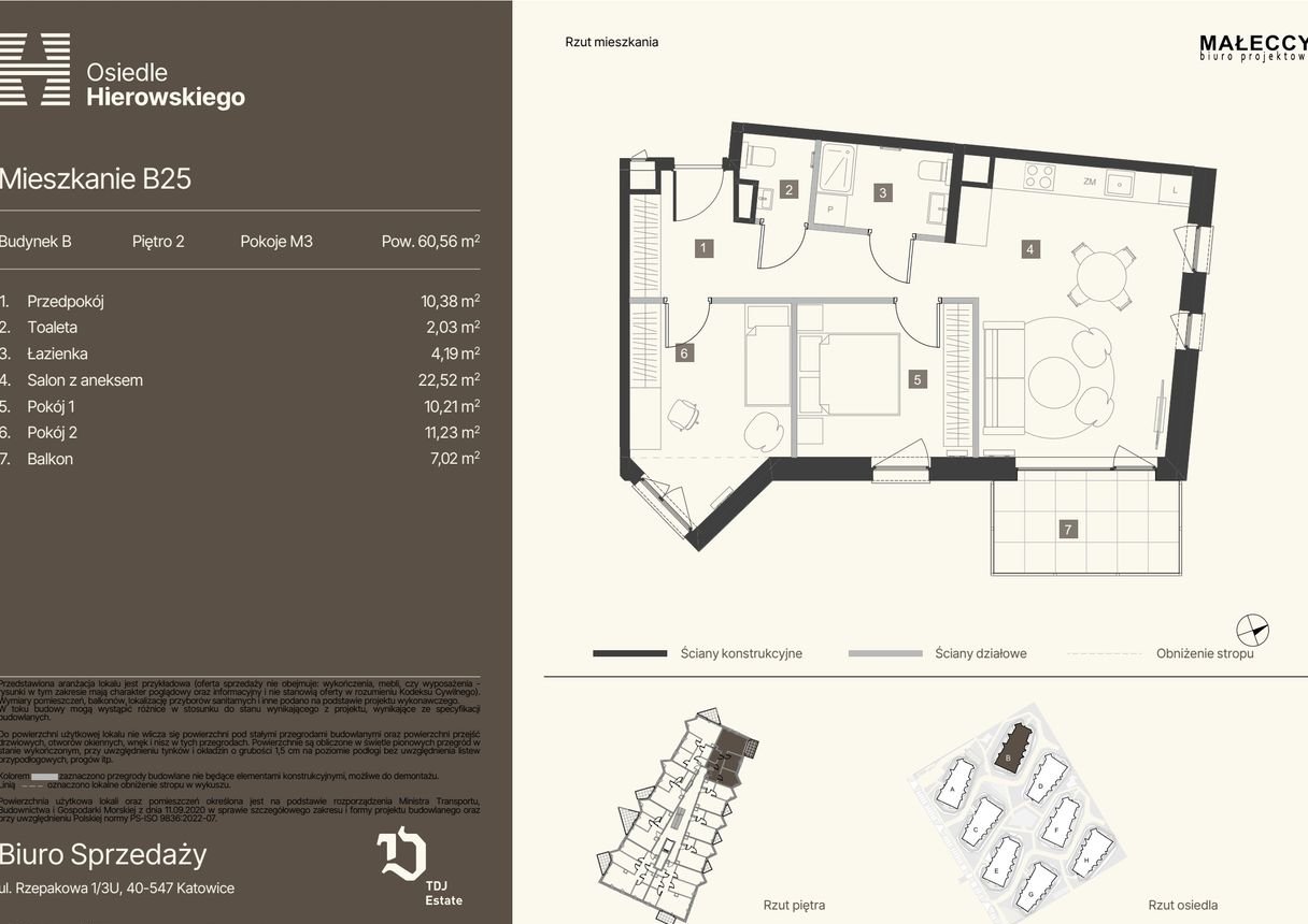 3-pokojowe mieszkanie 60m2 Bez Pośredników